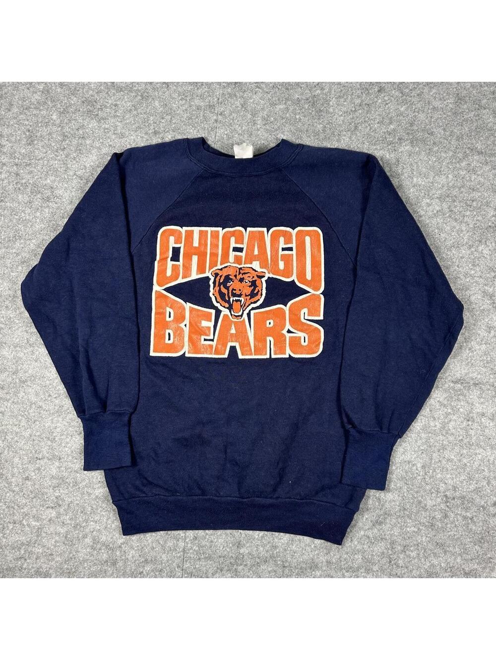 Vintage 80s NFL Logo 7 Chicago Bears Crewneck Sweatshirt Size Medium
